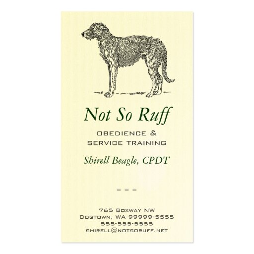 Dog Business Business Card Template