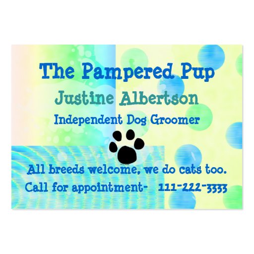 Dog Business, Business Cards (front side)
