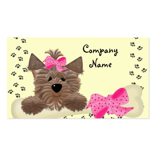 Dog Business Card (front side)
