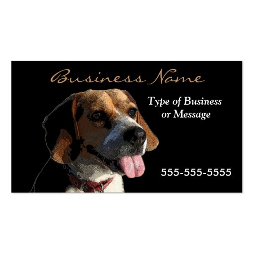 Dog Business Card Template Beagle Zazzle
