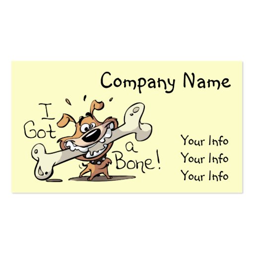 Dog Business Cards (front side)