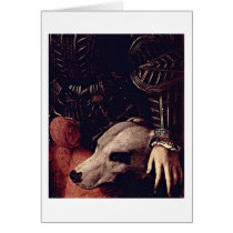 Dog By Angelo Bronzino Card