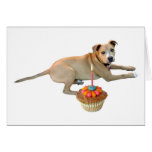 Dog Cake Birthday Card