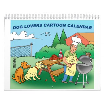 Dog Cartoon Calendar calendar