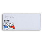 Dog Cat Bone Appetite! Classic Linen Envelopes