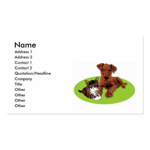 Dog & Cat Business Card