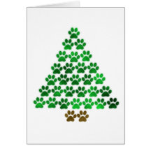 Dog / Cat Christmas Tree Greeting Cards