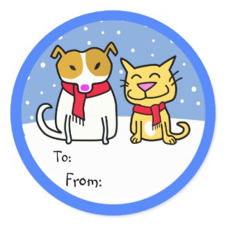 Dog & Cat Gift Tags sticker