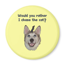 Dog Cat Mouse Refrigerator Magnet