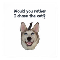 Dog Cat Mouse Print