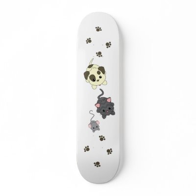 Dog Cat, Mouse Skateboards by candystore