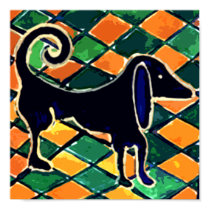 DOG CERAMIC TILES KITCHEN posters