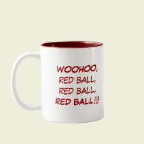 Dog Chasing A Ball mugs