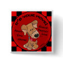 Dog Checker Board buttons