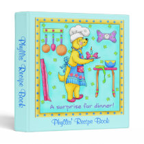 Dog Chef Recipe Notebook binders