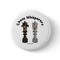 Dog Chess Whisperer Pinback Button