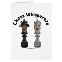Dog Chess Whisperer Greeting Card