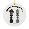 Dog Chess Whisperer Christmas Tree Ornaments