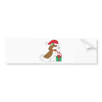 Dog Christmas Present bumper stickers