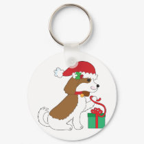 Dog Christmas Present keychains