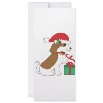 Dog Christmas Present rack cards by mariabellimages Dog Christmas Present rack cards