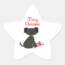 Dog Christmas Sticker stickers