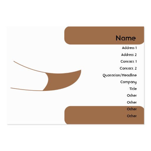 Dog - Chubby Business Card Templates (front side)