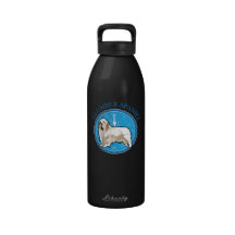Dog Clumber  Spaniel Water Bottles