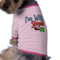 Dog coat, Im with Stupid pet clothing