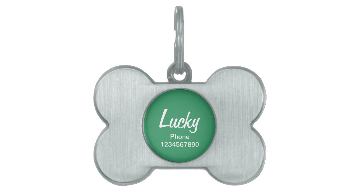 Dog collar ID tag for pets Customizable keychain Zazzle