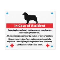 Dog Crate Card In Case of Emergency: Aussie postcards by DDGraphix Dog Crate Card In Case of Emergency: Aussie postcards