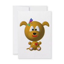 Dog: Cute dog with dragonfly! Custom Invite