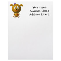 Dog: Cute dog with dragonfly! Personalized Letterhead