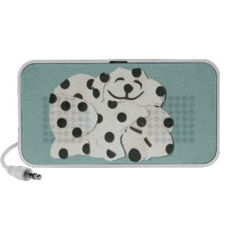 Dog Dalmation iPad iPhone Speaker doodle