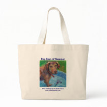 Dog Days of Summer • Kiddie Pool • TOTE bags by paintsquared Dog Days of Summer • Kiddie Pool • TOTE bags