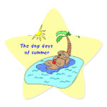 Dog Days of Summer Star Sticker