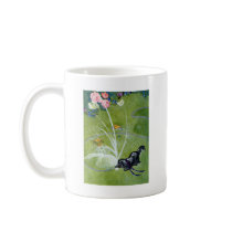 Dog Drinking from Garden Hose Coffee Mug