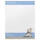 Dog Driving a Shoe striped Letterhead