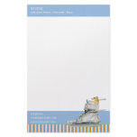 Dog Driving a Shoe striped Stationery