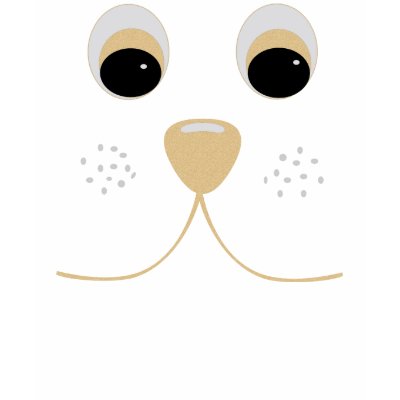 Dog Face T-Shirt by dogplay. Happy eyes and a smile on this cartoon dog make 