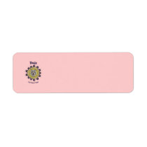 Dog Flower of Power Custom Return Address Label