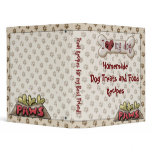 Dog Food Treat Recipe Book Binder Cookbook