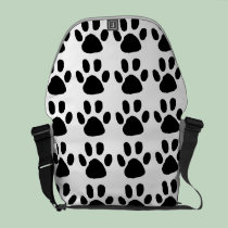 Dog Footprints messenger bags