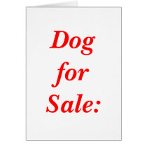 Dog for Sale: cards by BleakNevermore Dog for Sale: cards