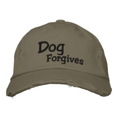 Dog Forgives Baseball Hat Embroidered Baseball Caps