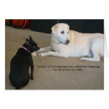Dog Friendship Card