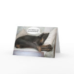 Dog funny get well card