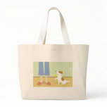 Dog giving flower to mom bags
