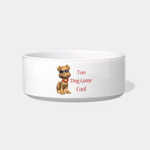 Dog Gone Cool Doggy Pet Food Bowl