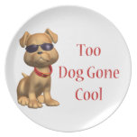 Dog Gone Cool Doggy Plate